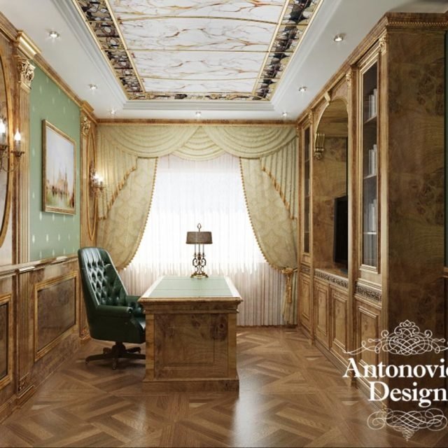 Дизайн интерьера кабинета в Грозном