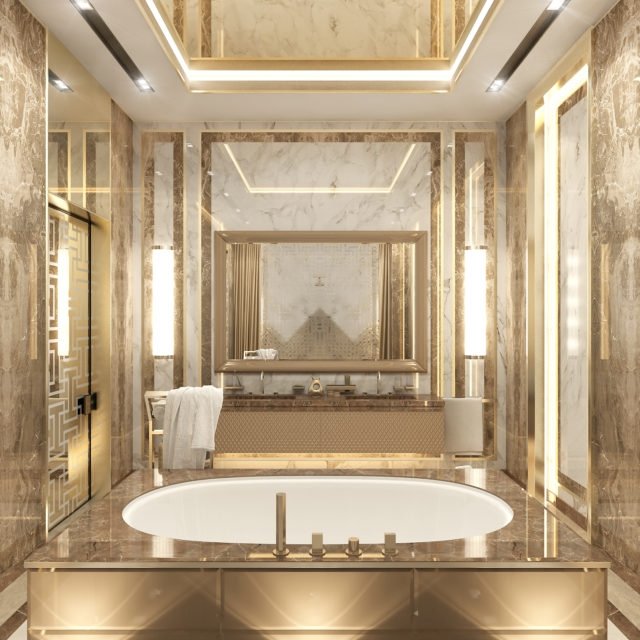 Респектабельная ванная комната в Europe Palace, Астана