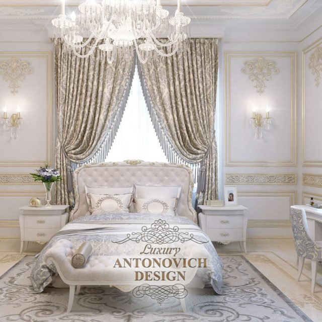 Романтичный дизайн спальни