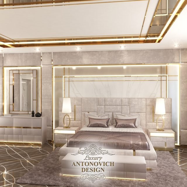 Феерическая красота современного стиля в спальне