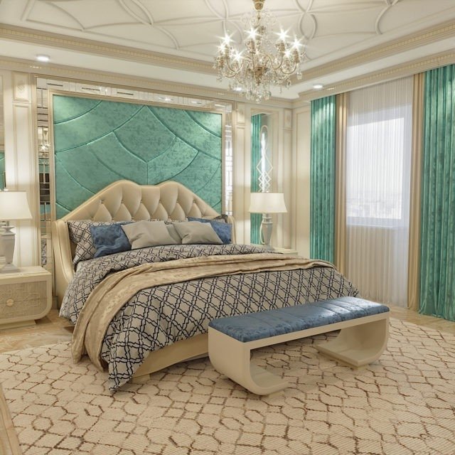 Спальня в элитных апартаментах Атырау
