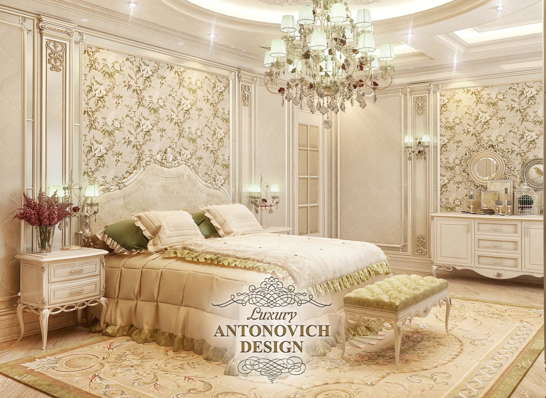 Яркий дизайн интерьера спальни
