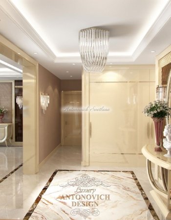 Прихожая в современном стиле, апартаменты в ЖК Birlik House, Астана