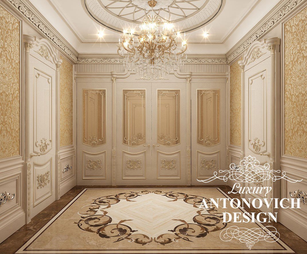 Элитный дизайн интерьера дома с двумя спальнями в классическом стиле от студии дизайна Лакшери Антонович Дизайн