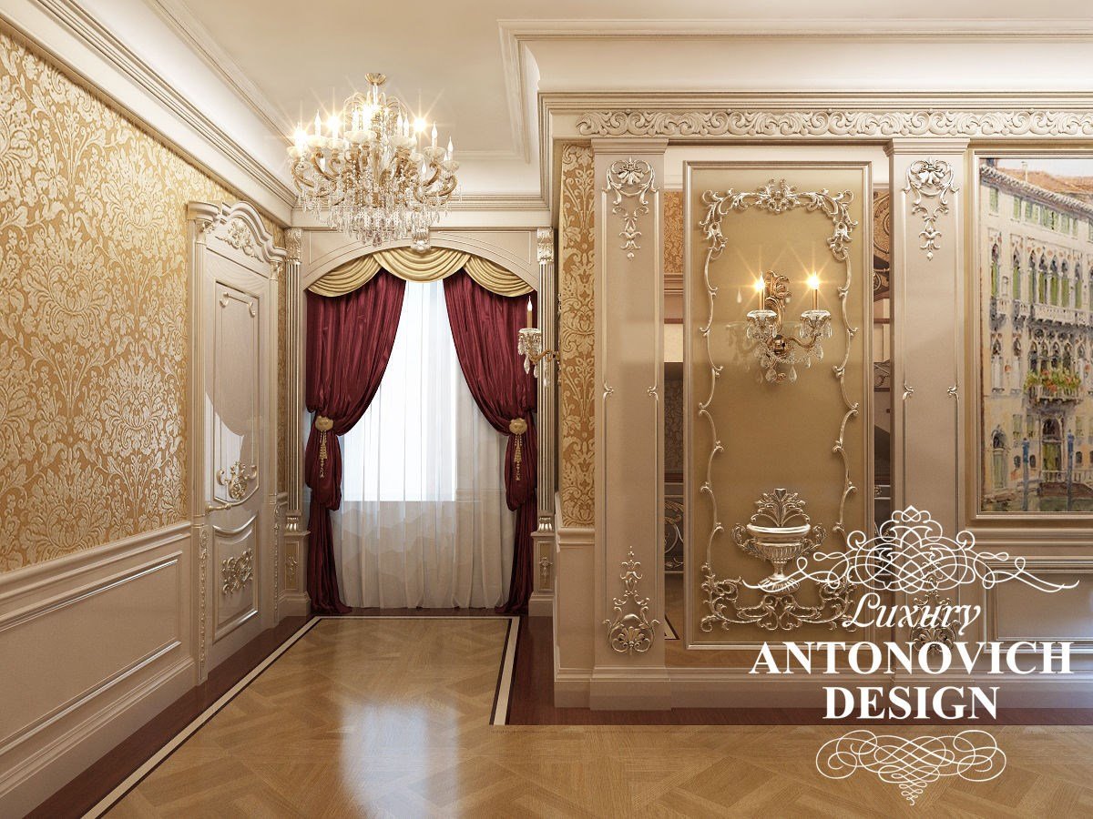Элитный дизайн интерьера дома с двумя спальнями в классическом стиле от дизайн студии Luxury Antonovich Design