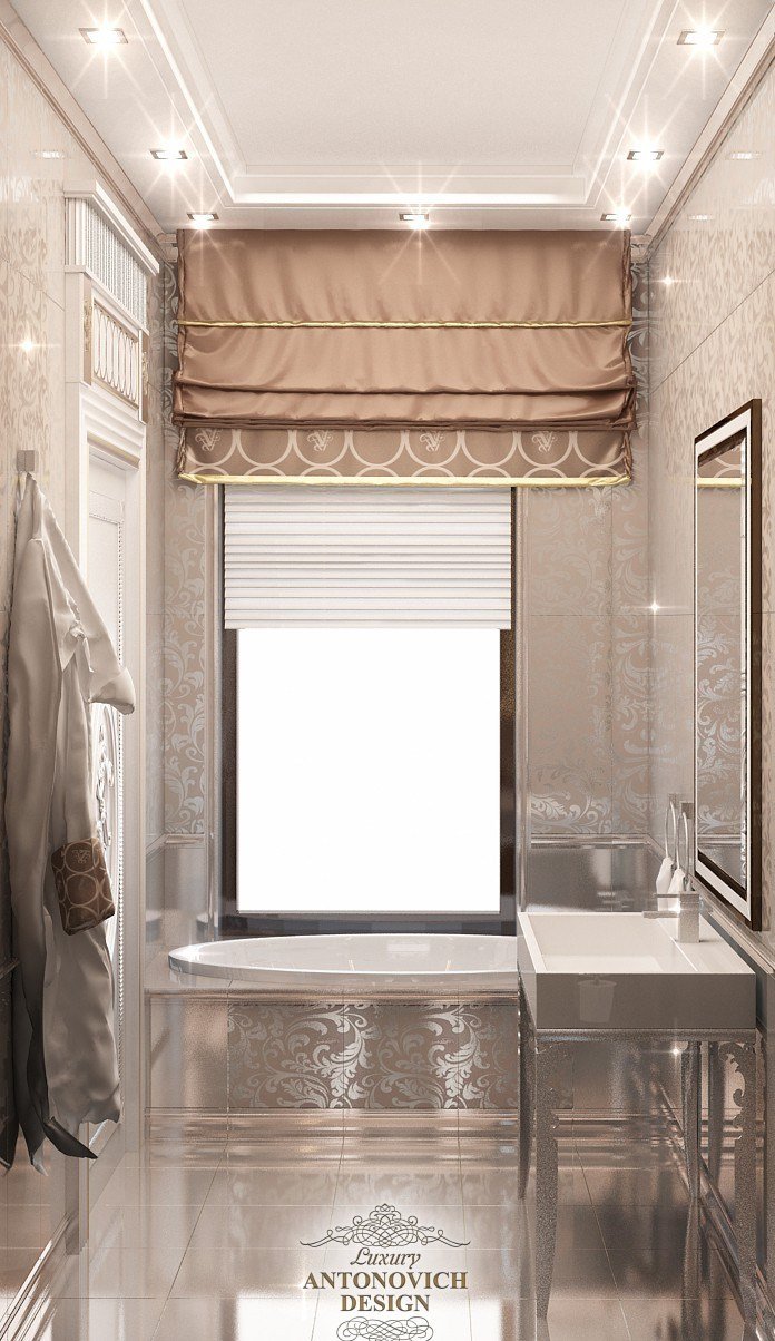 эксклюзивный дизайн частного дома со стильной ванной