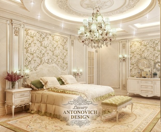 Яркий дизайн интерьера спальни