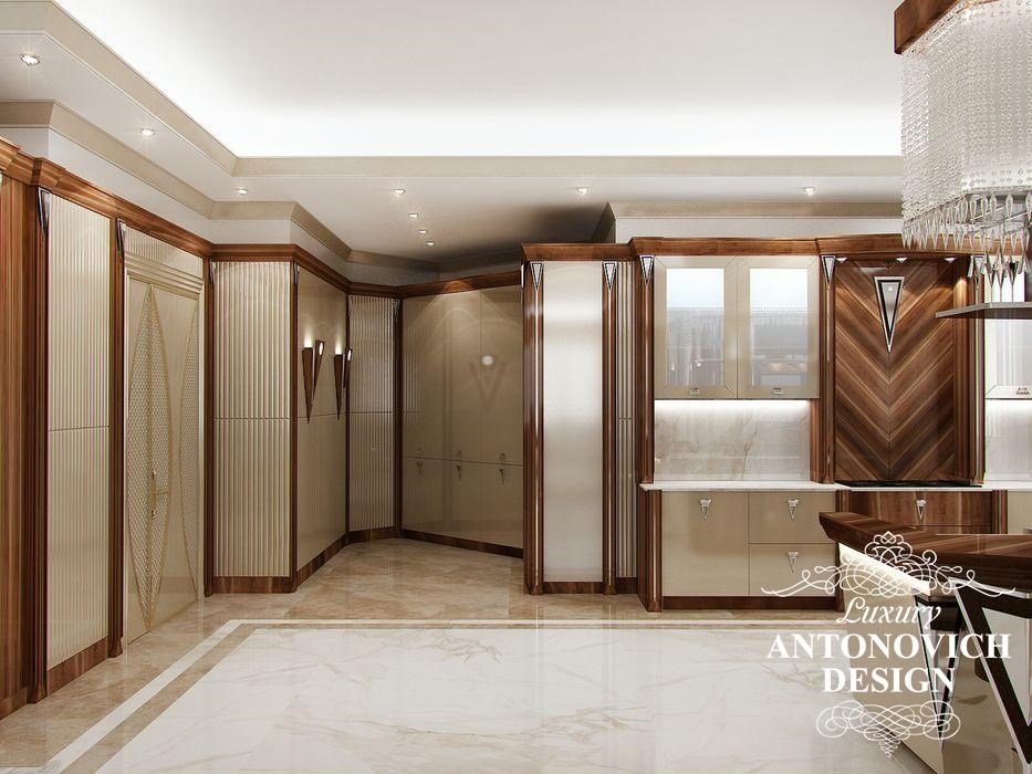 Элитный дизайн проект дома с мраморными полами в стиле современная классика от студии Antonovich Design