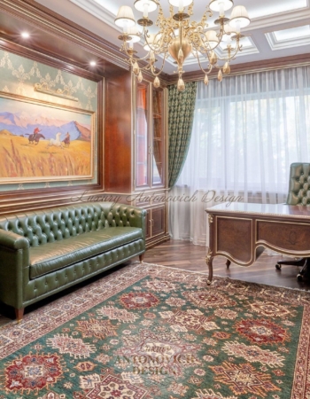 Кабинет  в стиле неоклассика, Роскошный квартира в Нур-Султане
