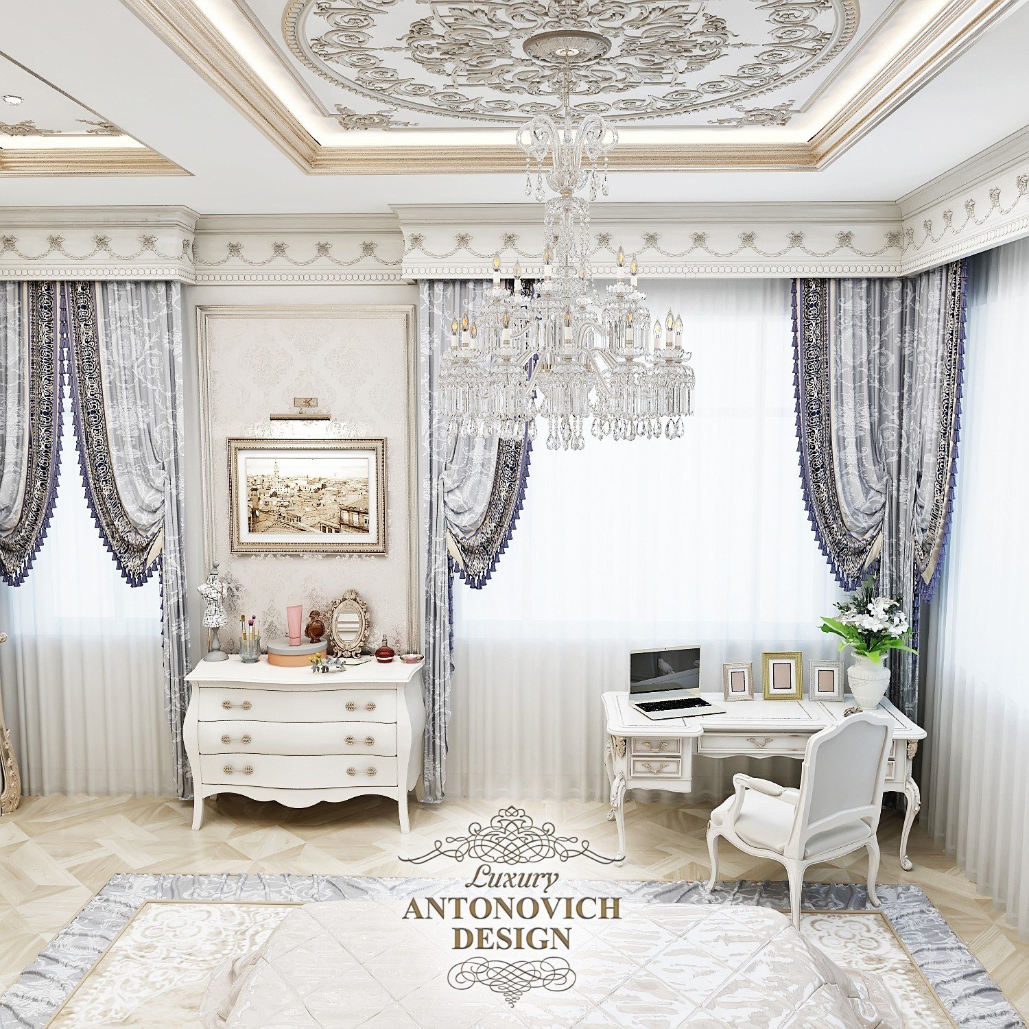 эксклюзивный дизайн спальни Астана