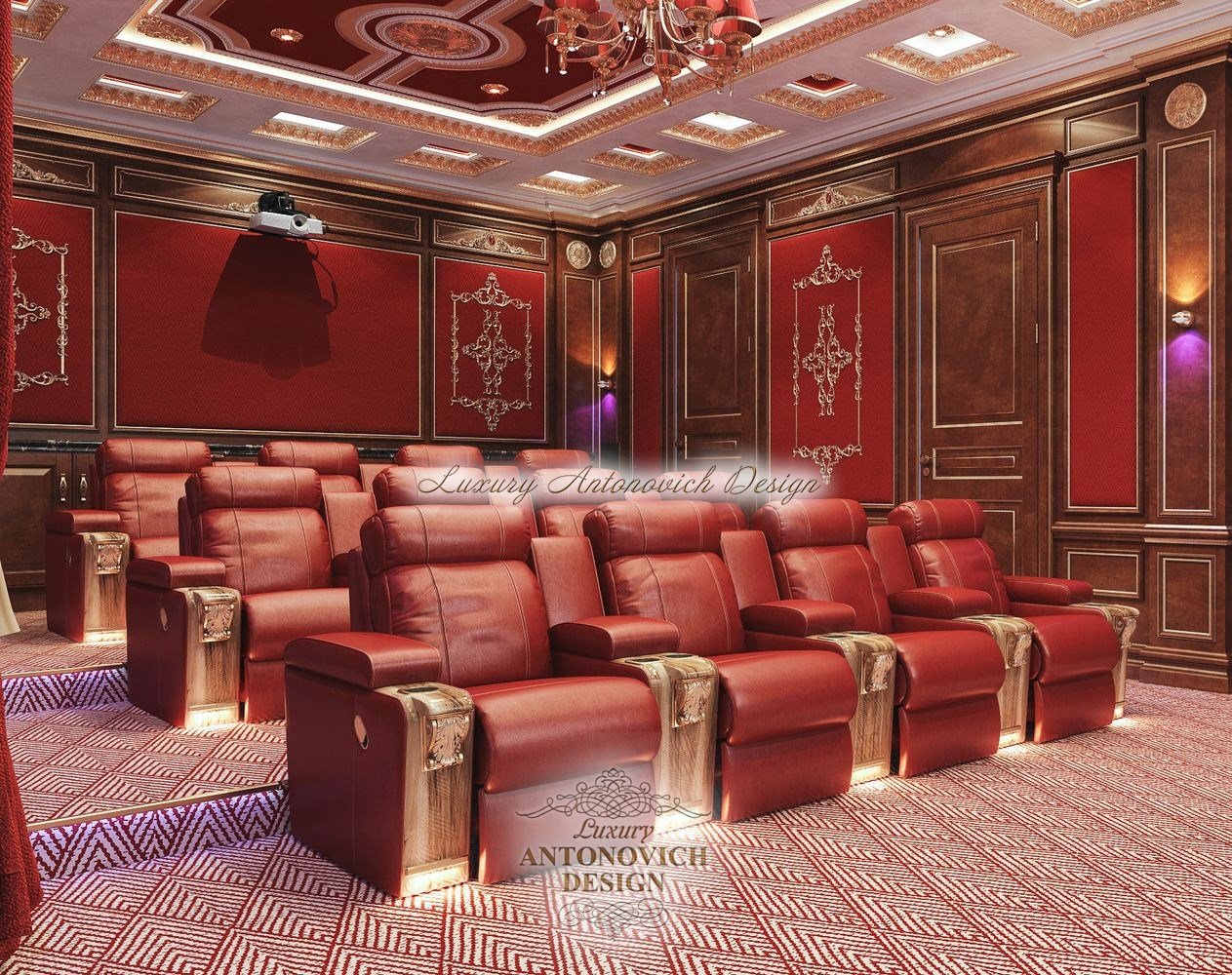 Престижный дизайн проект домашнего кинотеатра