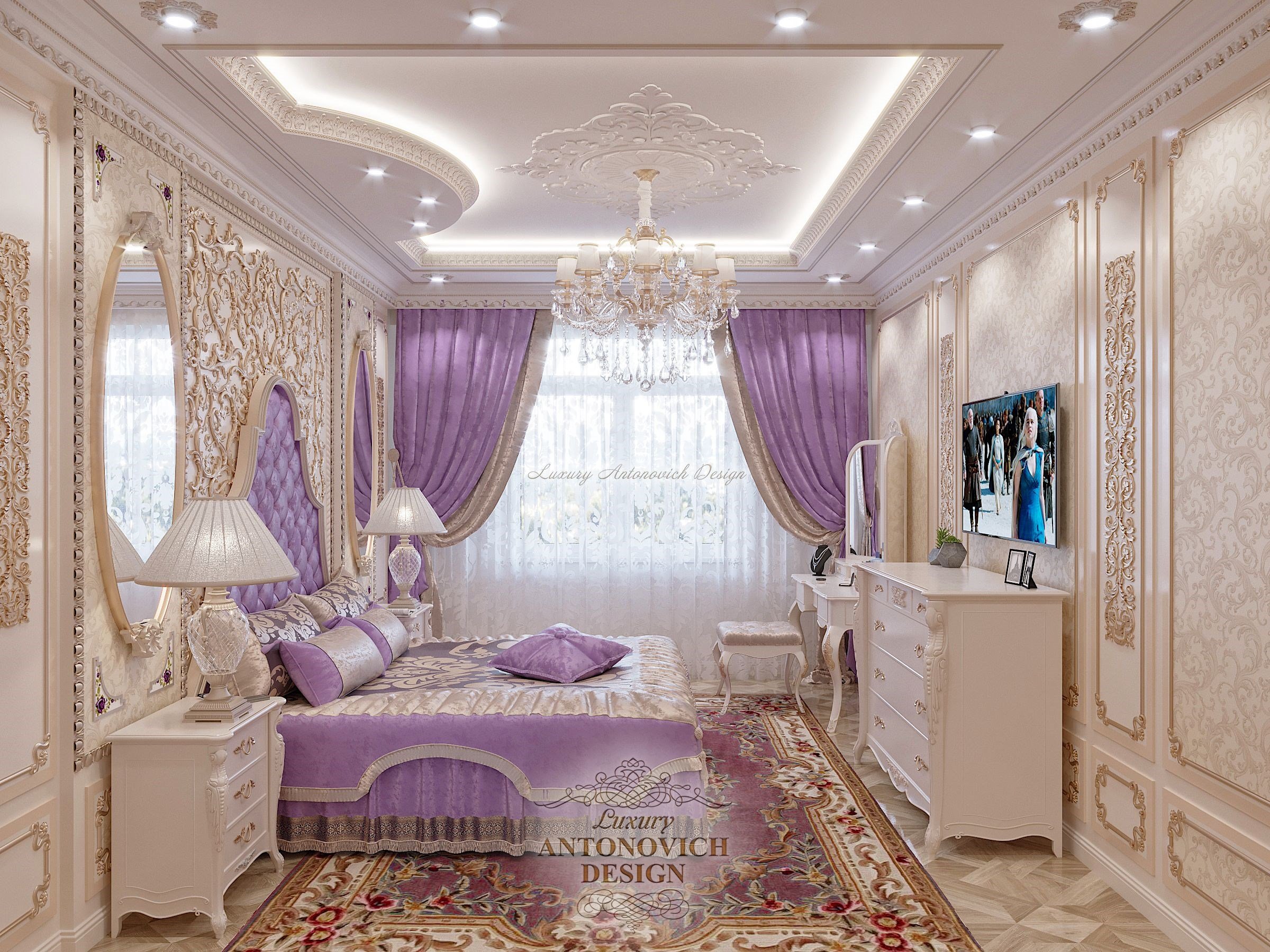 Гостиная. Квартира для большой семьи в Алматы