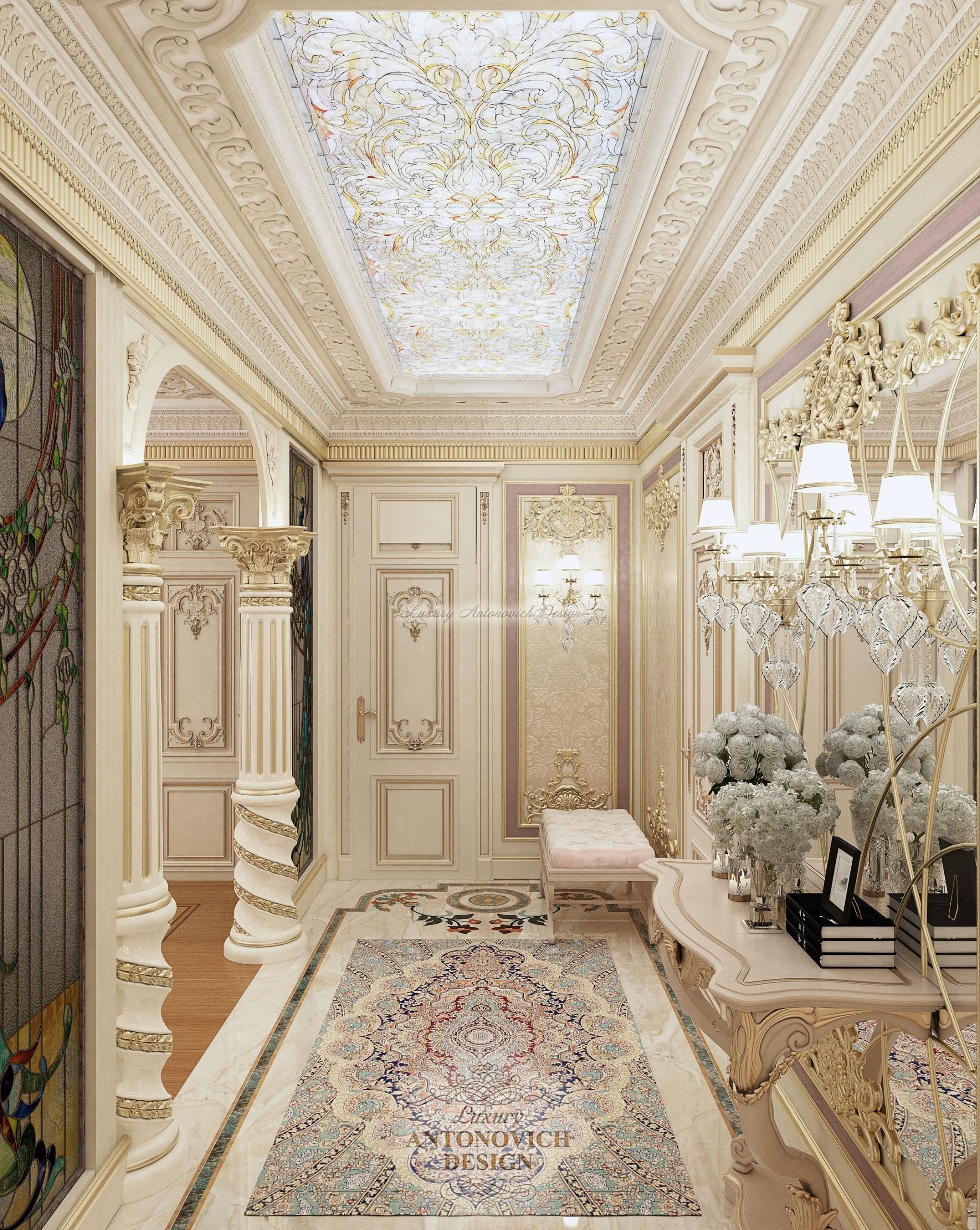 Стильный дизайн интерьера спальни младшего сына. Квартира для большой семьи в Алматы