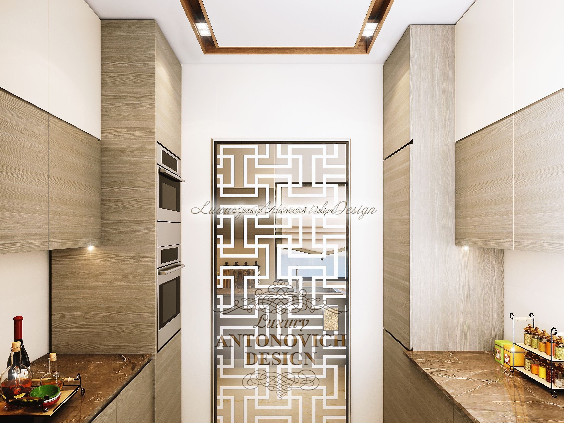 Фешенебельный современный дизайн интерьера спальни пентхауса в Майями студии Luxury Antonovich Design