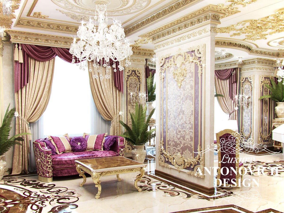 Элитный дизайн проект виллы с двумя спальнями в классическом стиле от Antonovich Design