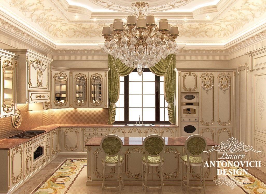 Элитный дизайн особняка с роскошным холлом в классическом стиле от студии дизайна Лакшери Антонович Дизайн