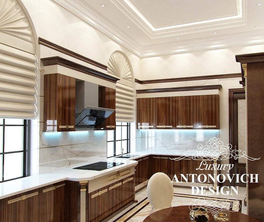 Элитный дизайн проект дома с роскошным холлом в стиле современная классика от Luxury Antonovich Design