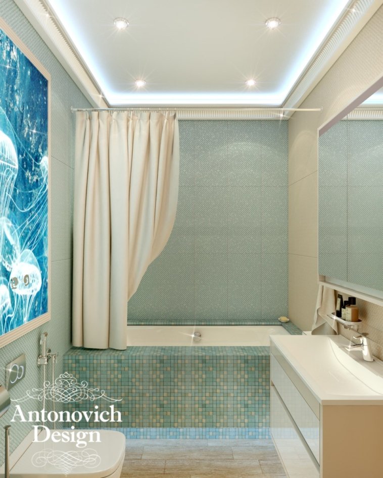 Дизайн ванной - Дизайн Ванной комнаты 133