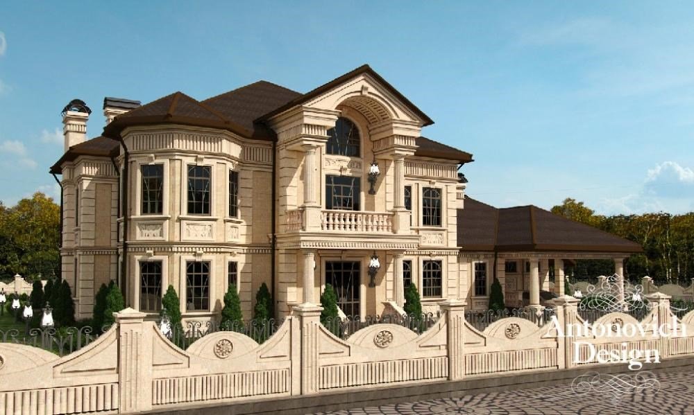 Дизайн фасада дома Астана  - студия элитного дизайна интерьера Antonovich Design