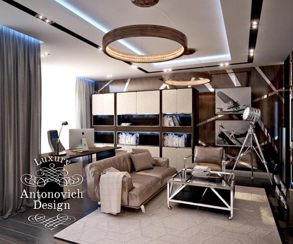 Дизайн Кабинета с Тренажерами - студия элитного дизайна интерьера Antonovich Design
