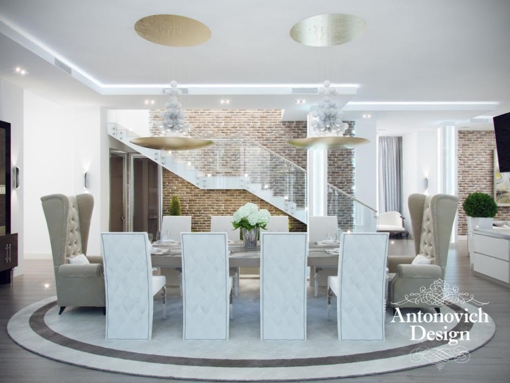 Дизайн гостиной в современном стиле - студия элитного дизайна интерьера Antonovich Design