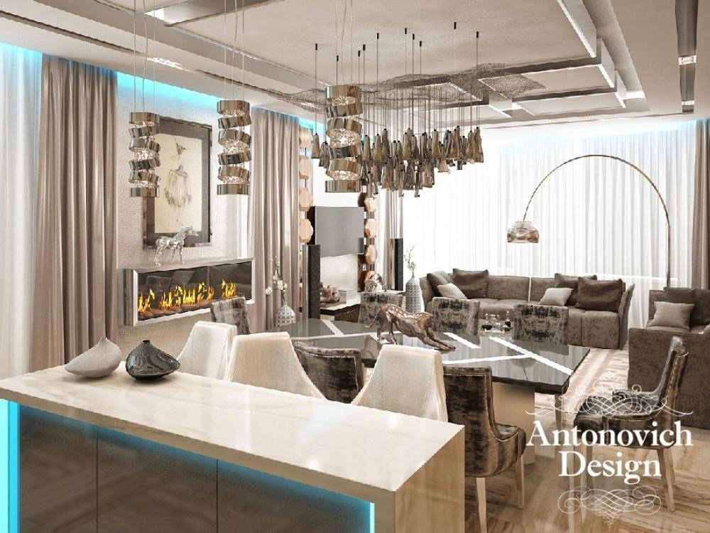 Дизайн интерьера гостиной заказать - студия элитного дизайна интерьера Antonovich Design