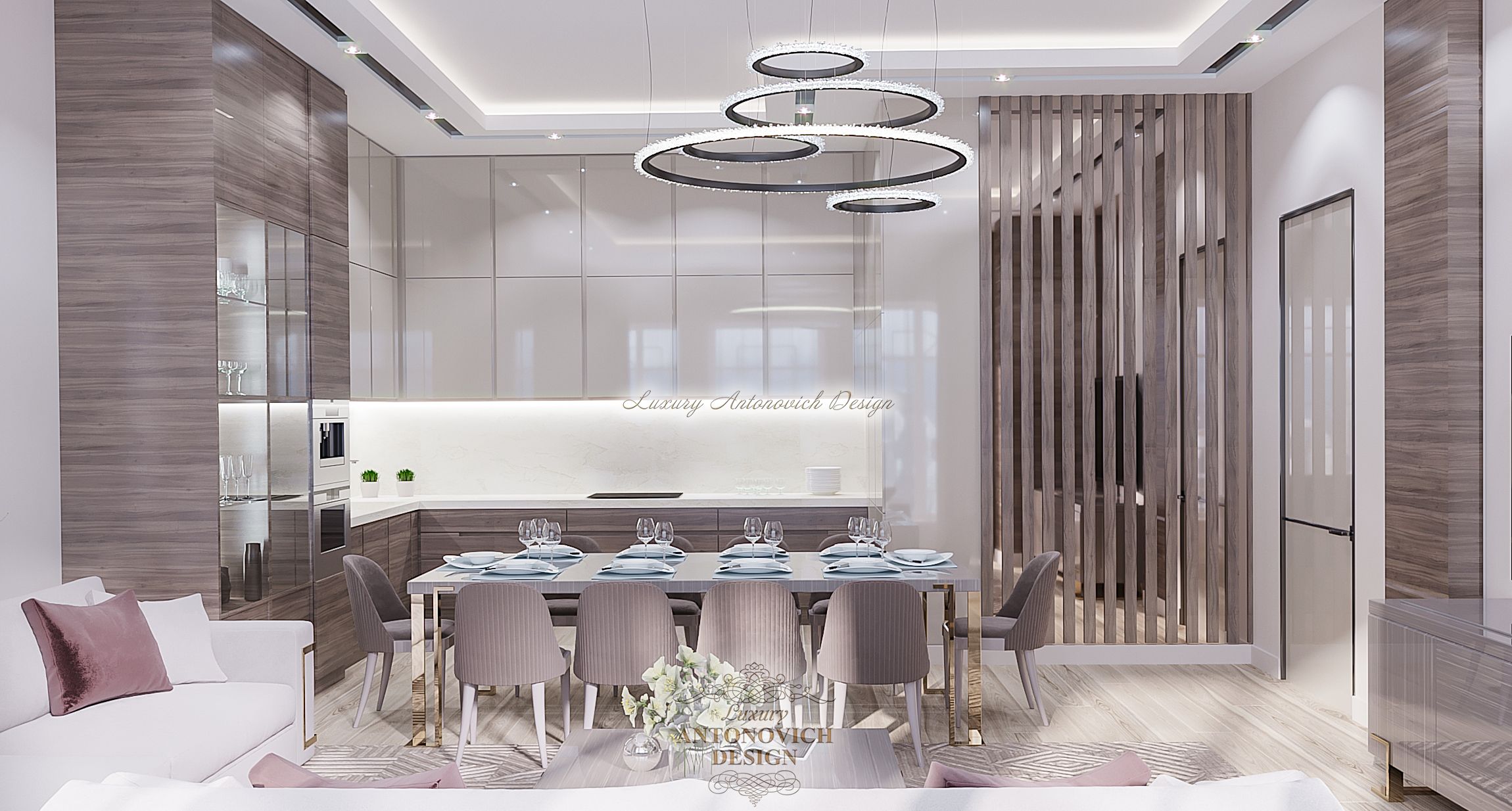 Кухня гостинная в Праге 1 (3), Luxury Antonovich Design
