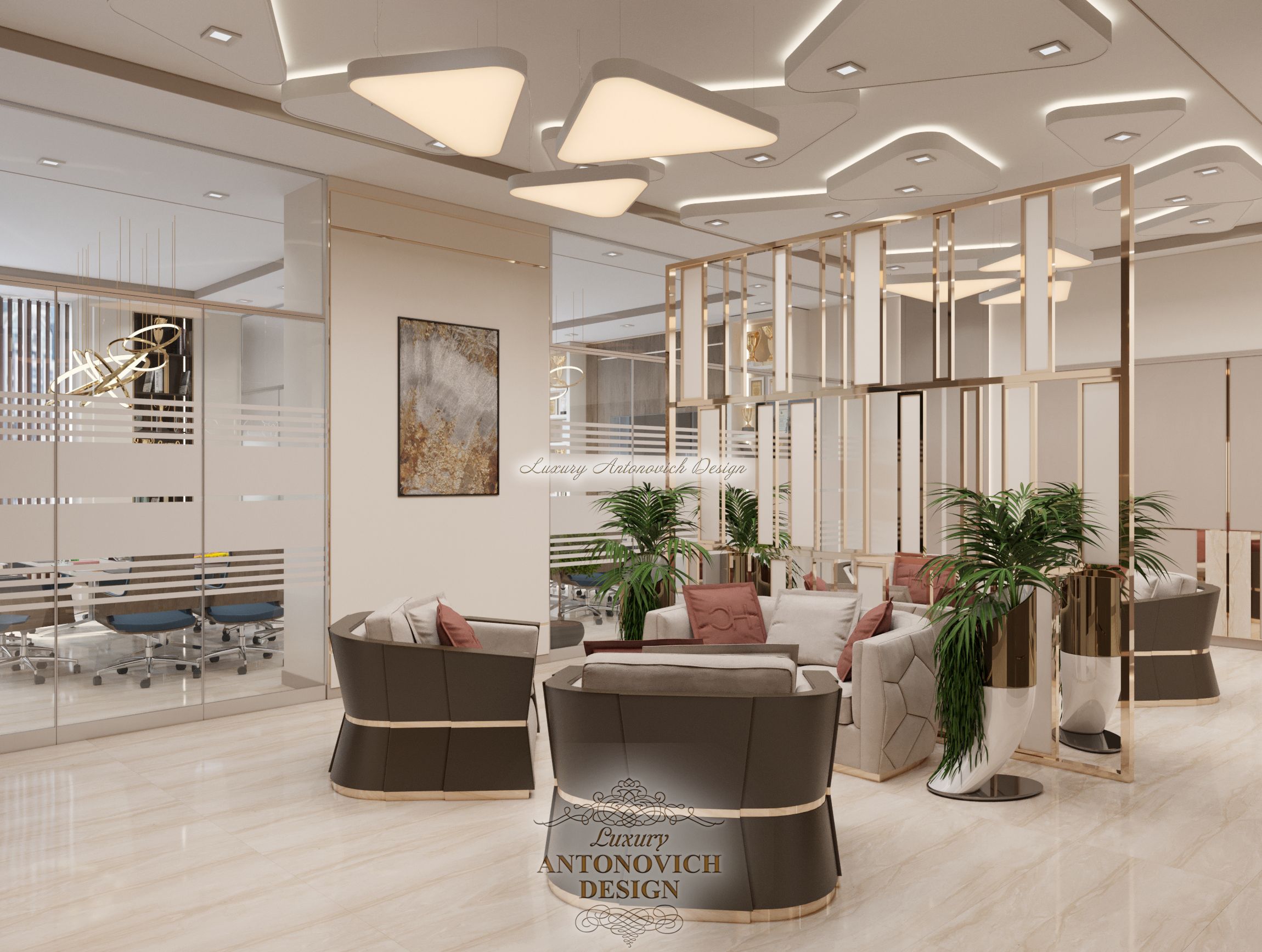 Стильный Холл офиса , Студия Luxury Antonovich Design