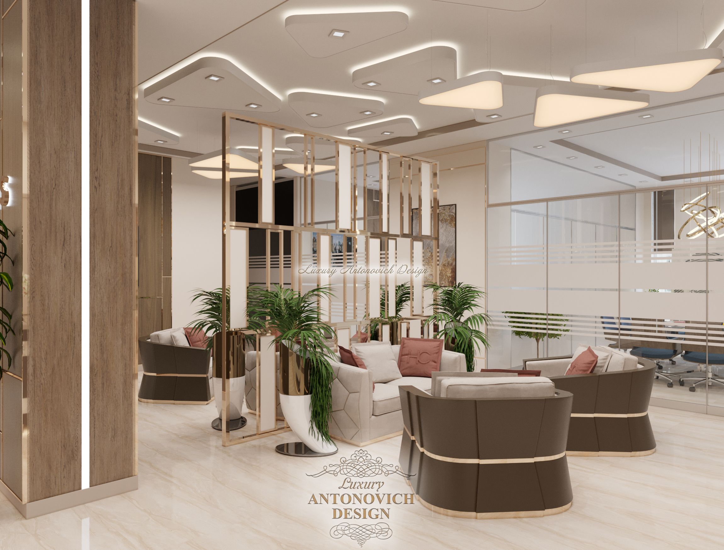 Современный интерьер, Холл офиса (6), Студия Luxury Antonovich Design