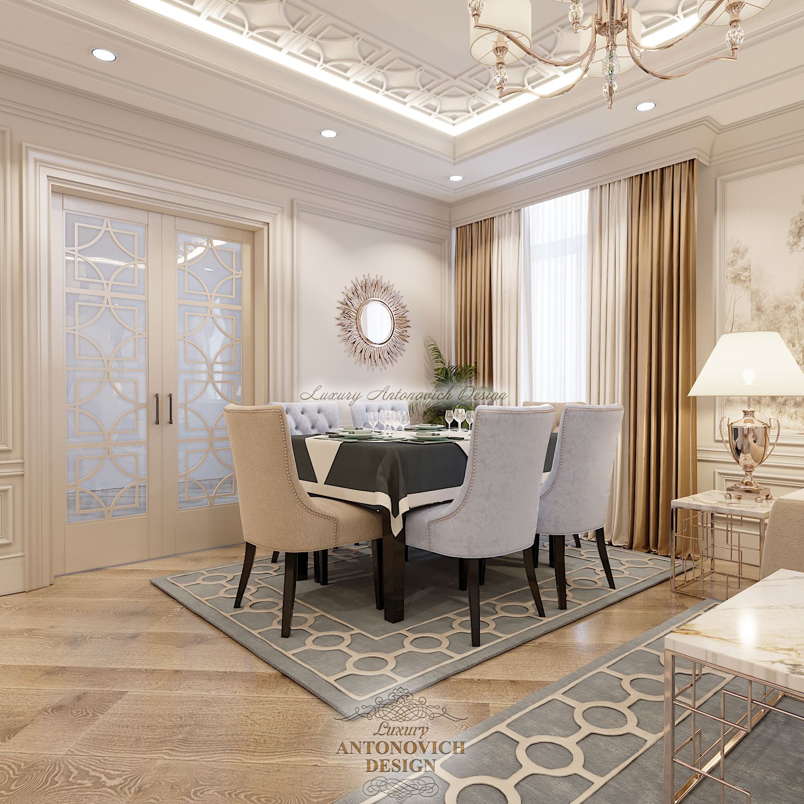 Дизайн интерьера гостиная (4), Luxury Antonovich Design