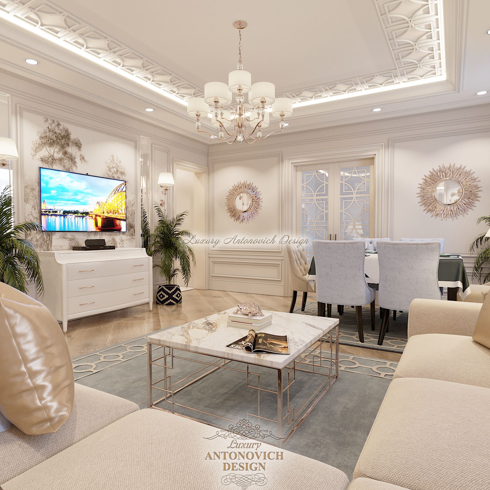 Современная гостиная (6), Luxury Antonovich Design