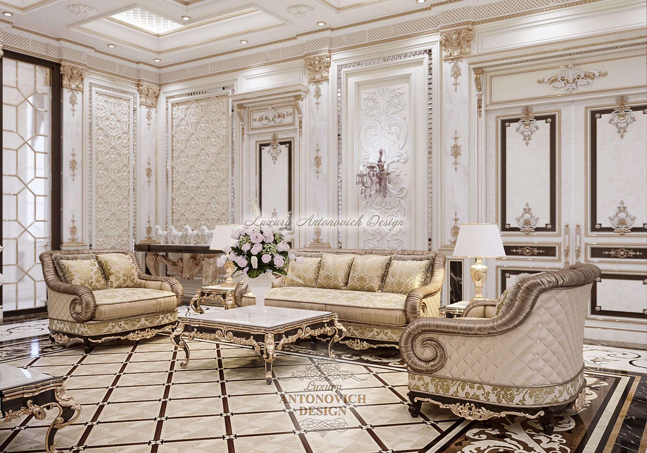 Холл (3)_Особняк в классическом стиле Luxury Antonovich Design в Нур-Султане
