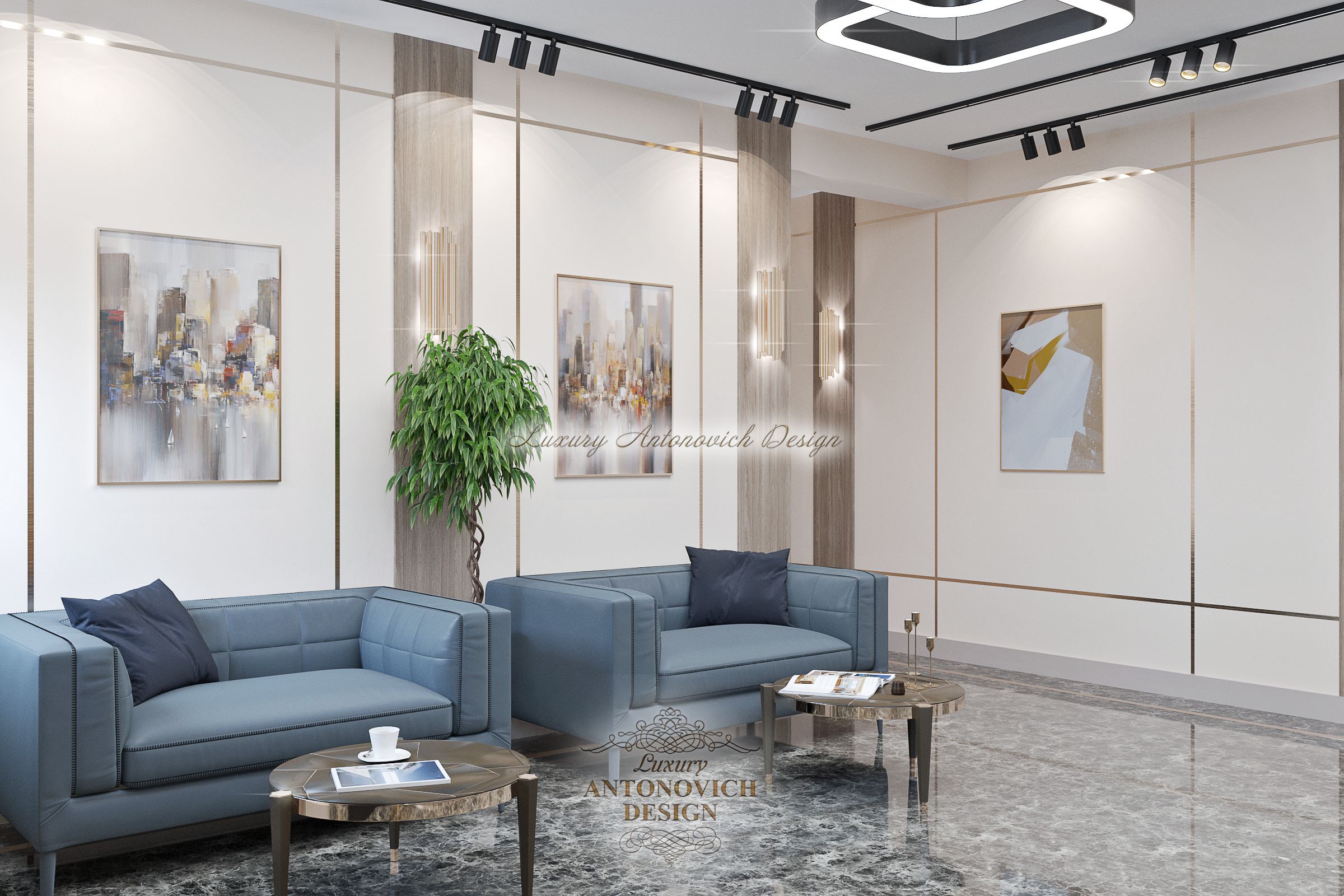 Стильный Холл офиса 2, Luxury Antonovich Design